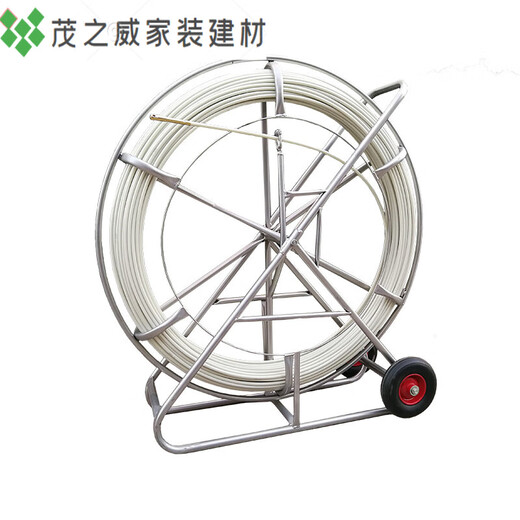 Alkali-free FRP threader leader pipe threader puncher pipe optical cable dredge cable tool threading 12*180 meters plus steel wire belt thickened frame