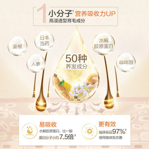 Fifty Hui 50 Hui Mentholatum Hair Care Set Anti-hair Loss Hair Growth Serum 160ml + Nourishing Shampoo 250ml Shampoo