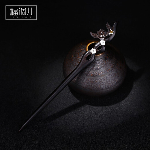 Fu Tiaoer original design 925 silver butterfly hairpin for women in ancient style Hanfu niche handmade and gift hairpin Valentine's Day gift 1