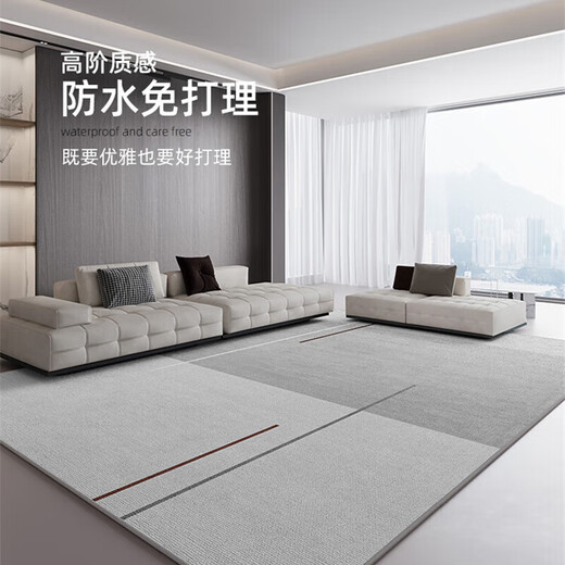 
Hazar HAZARD Living Room Carpet [Environmental Three-proof Ring Fleece] Coffee Table Carpet Modern Simple Sofa Bedroom Floor Mat Customizable for Home Use Upgrade 15905 120*160cm