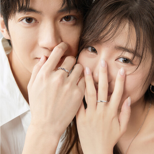 Fanci Fan Qi's affectionate couple ring, male open pair ring, a pair of birthday confession gifts for girlfriend