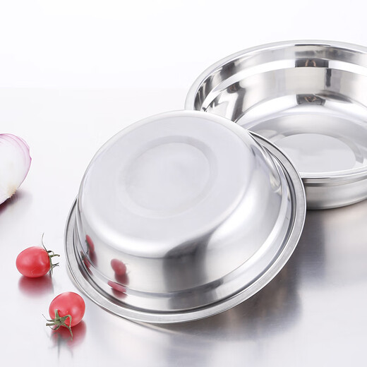 JOBO 304 stainless steel deep soup basin 18cm thickened vegetable basin egg basin kitchen cooking basin hotel commercial home use