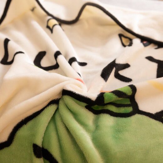 Fan Ye’s cute dinosaur coral velvet children’s nap blanket, casual blanket, dormitory blanket, nap blanket, all-season blanket