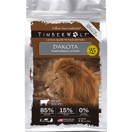 Timberwolf herbal magic, anti-counterfeiting certification, imported cat food, high protein chicken cat food, grain-free, anti-soft stool for adult cats and kittens, classic beef formula cat food 10 pounds/4.54kg