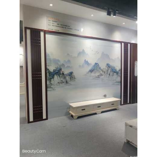 El nuevo estilo de Huoxin Shuo Foshan Rock Slab TV Backet Mured