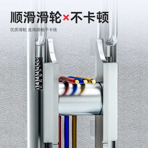 Niuxiang electrician wire puller single person threading auxiliary artifact network cable wire threading electrician tool bottom box wire release pulley