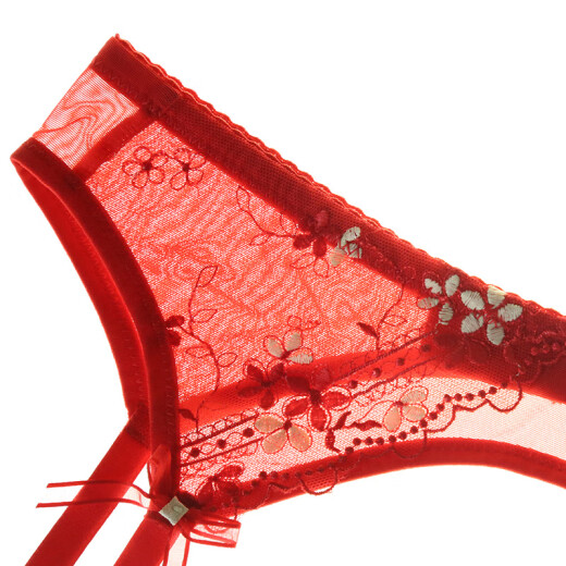 
Girls' beautiful house garters European and American sexy lace transparent garters 44000W red M