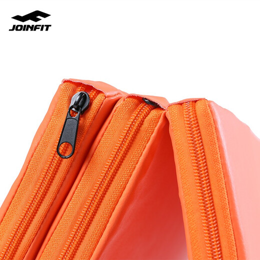 Jieyingfei folding gymnastics mat, fitness training sports mat, sit-ups dance mat, PU toddler mat somersault mat, tri-fold mat blue/180*60*3cm