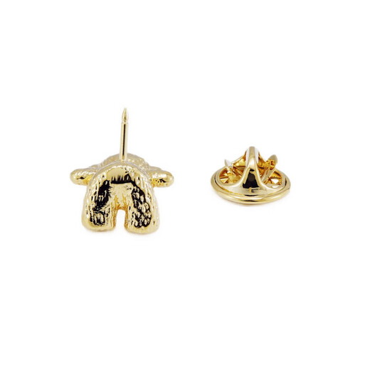 
ShiJUN (SHIJUN) Light luxury men's suit brooch luxury wedding accessories retro plated dumb bear collar pin suit pin breast gold plated brooch + cufflink set