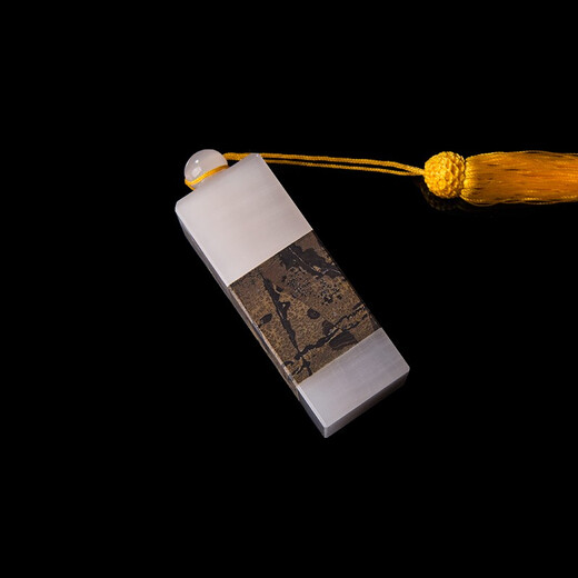 Three jewels in the study, jade seal, study ornaments, pen holder, ruler, office desktop decoration crafts, custom collection of books, calligraphy and painting, seal carving, name engraving, square private elder teacher, gift seal (engraving required, please contact customer service to pay the engraving fee)