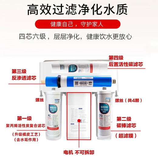 Millseg general Qinyuan water purifier KRT3800/2800/3890/3820 full set of filter elements UF ultrafiltration membrane activated carbon reverse osmosis membrane KRT3800/2800/3890 full set of filter elements