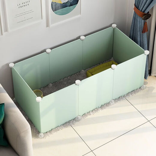 Raft core kitten cage kitten fence dog small dog rabbit indoor home isolation guardrail fence dog fence pet fence anti-jailbreak with top C type 8 pieces 70*35*35 resin paint