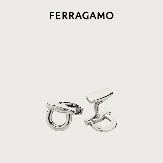 Ferragamo Men's Grey en laiton de manchette 0676145 Cadeau pour petit ami