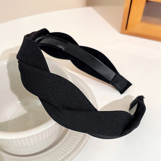 Xiangwan hairband hairpin temperament crushing hairband female headband hairpin going out versatile face wash hair bundle hair accessory coffee color