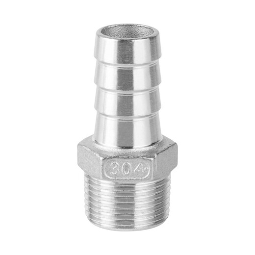 Hasdick 304 stainless steel pagoda connector hexagonal leather pipe connector hose connector 1*25mm