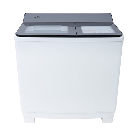 WEILI 20kg double barrel double cylinder washing machine semi-automatic, super large capacity, strong decontamination, double copper motor, easy to wash large parts 20kg XPB200-9896S English Grey
