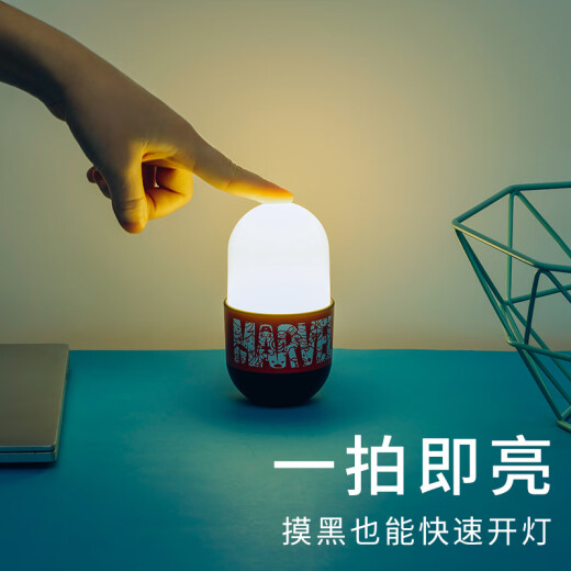 MINISO Marvel Capsule Small Table Lamp (Rechargeable) Touch Control Dimmable Rechargeable Creative Table Lamp Bedside Lamp Bar Table Lamp (Mixed)