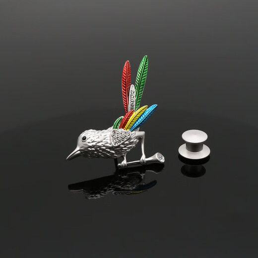 Xifei brooch for men and women, gentleman's fun bird corsage short pin, suit clothing accessories, business casual