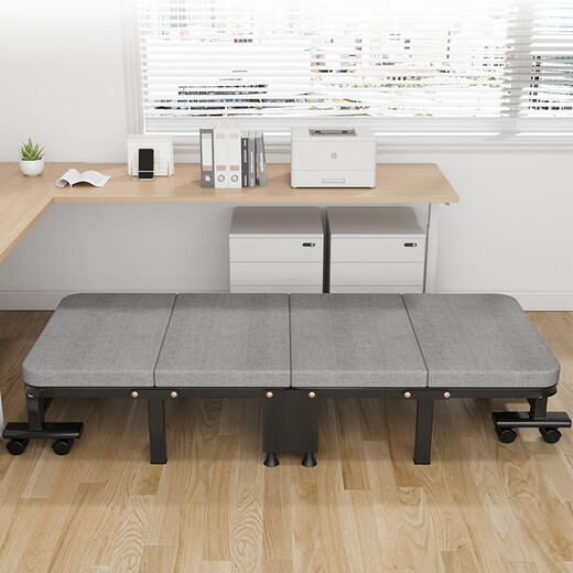 OKeefe folding sheet single nap bed office nap bed camp bed hospital accompanying bed 90cm latex sponge bed