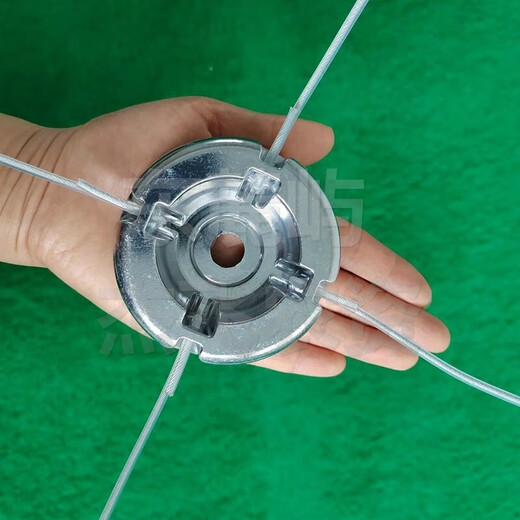 Donglu Island's new thickened aluminum alloy mowing head, steel wire mowing rope, gasoline mower head, electric lawn mower universal accessories, alloy mowing head plus 20 steel wire mowing ropes
