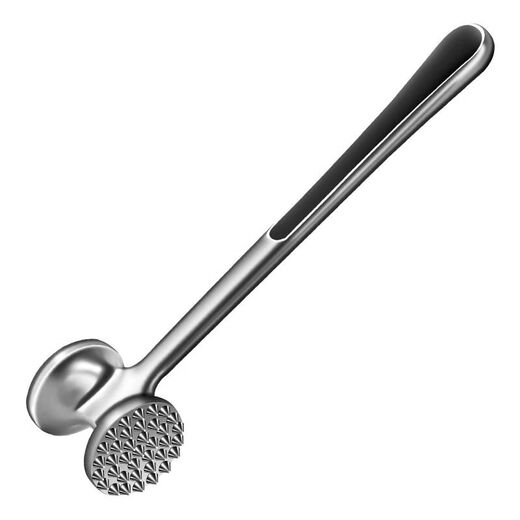 Zhiyao Martillo de carne alemán Martillo de carne Martillo de carne de cocina Martillo de carne de acero inoxidable 304 Martillo de carne para el hogar Carne suelta y tendones rotos Martillo de carne, un paquete