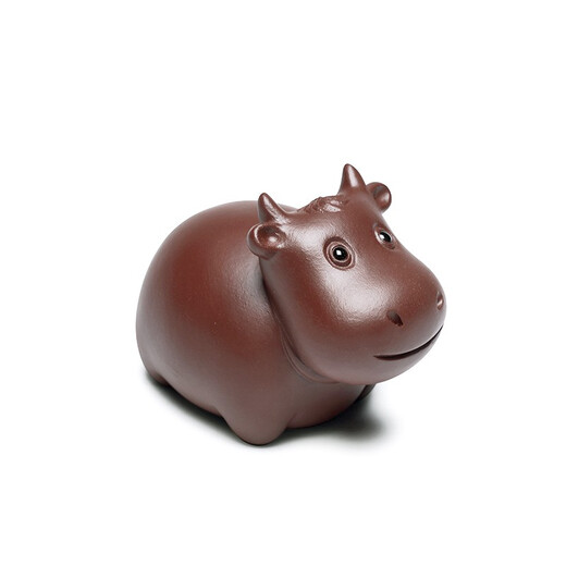 Zanghutianxia pure handmade purple clay tea pet tea table ornaments can raise high-end tea and play with tea table ornaments to attract wealth tea pet cow cattle tea pet