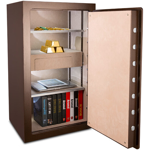 All-purpose safe, household password box, 98CM office national standard safe, fireproof, anti-theft, anti-removal, jewelry and antique collection safe, large all-steel bedside table vault B-9858