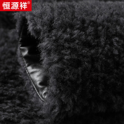 恒源祥时尚100%羊毛毛呢大衣男士秋冬季新款大翻领夹克中年呢子外套男潮 灰色 2XL