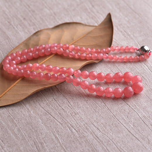 Ancient collection of natural ice rhodolite necklace. Watery red and beautiful natural gemstones that have increased in value and will be sent for appraisal.