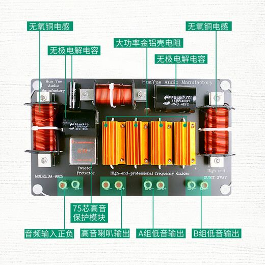 Meimi (MEIMI) speaker frequency divider professional anti-burn imported protector tweeter 75 core 100 core 44 core stage speaker frequency divider driver head qualitative 1 high 2 low (9925)