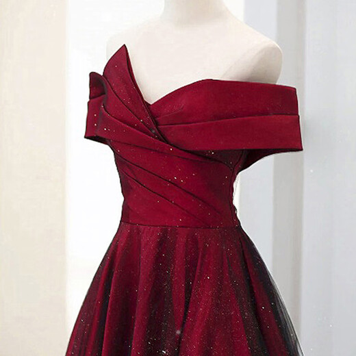 Vêtements de grillage à libaixin pour la mariée Niche de luxe légère à une épaule