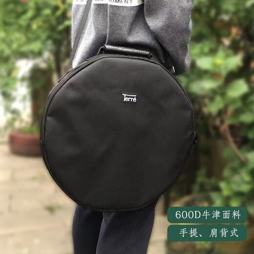 
TERRE Shaman Drum Shaman God Drum Frame Drum Goatskin Octagon Big Drum ASMR Sound Healing Yoga Percussion Instrument Shoulder Back Handbag [Black] 50cm