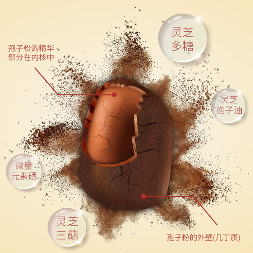 鹿额娘年货礼盒 长白山有机灵芝孢子粉头道孢子粉年货礼盒送长辈父母 精美铁盒装250克