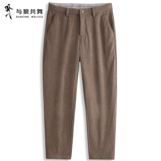 Dancing with Wolves [pana] pantalones casuales para hombres 2025 Autumn New Men's Clothing Fácil de cuidar pantalones rectos amigables con la piel 4013 Khaki 701 31