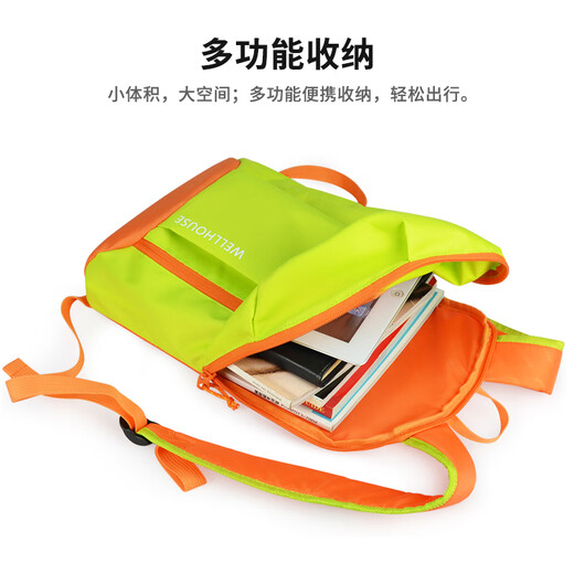 WELLHOUSE Backpack Outdoor Large Capacity Backpack Children and Students Travel Mountaineering Hiking Casual Men and Women Black