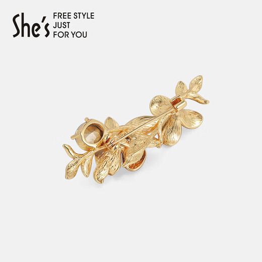 She s Qianzi Van Gogh's iris high-end ladies brooch dripping oil gradient corsage brooch birthday gift for girlfriend