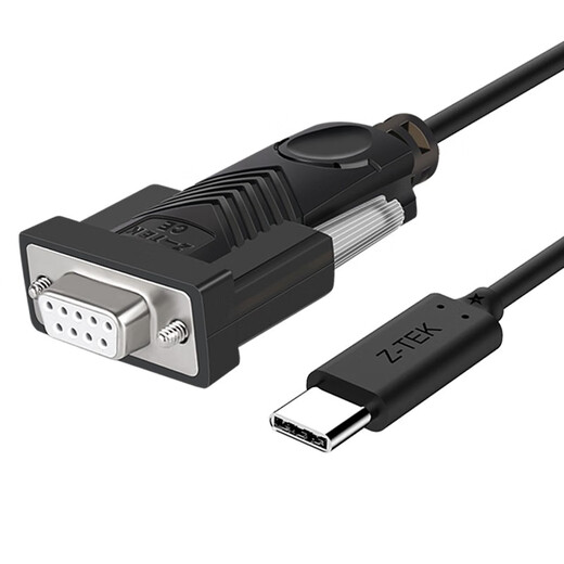 Z-TEK力特工业级USB转rs232串口线db9孔母头COM口23交叉线母口FTDI芯片Win11 Type-C口1.5米ZE761英国芯片