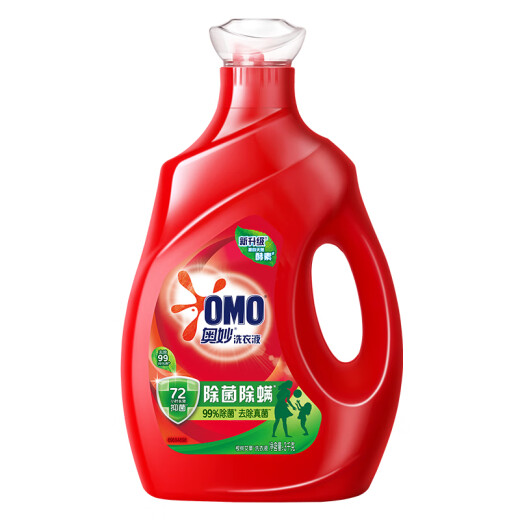 OMO antibacterial and mite-removing enzyme laundry detergent 3kg*2 long-lasting fragrance 72 hours long-lasting antibacterial household essential set