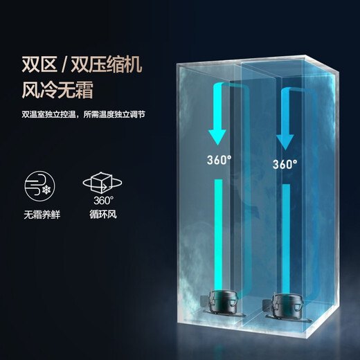 Odino Wine Cabinet Home Living Room Commercial Constant Temperature Red Wine Cabinet Double Temperature Double Door Integrated Home Living Room Commercial Air Cooled Large Capacity Cool Dry Goods Tea Medicine Preservation Refrigerator Anti-fog Door Wine Cabinet Display Hanging Cup + Ice Bar Style Thin Style