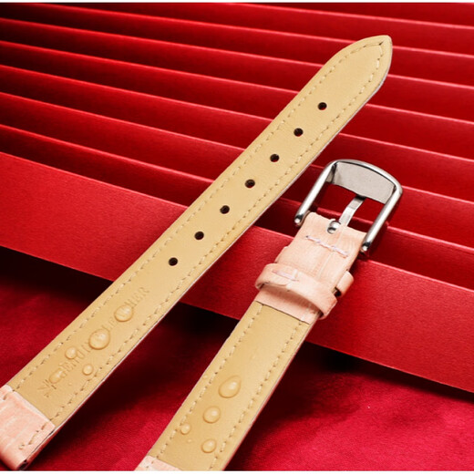 
Original version of Zhu Peili, suitable for Casio LTP-1391 V300 she-4539 4540 women's watch strap pink, alligator pink: steel pin buckle 14mm