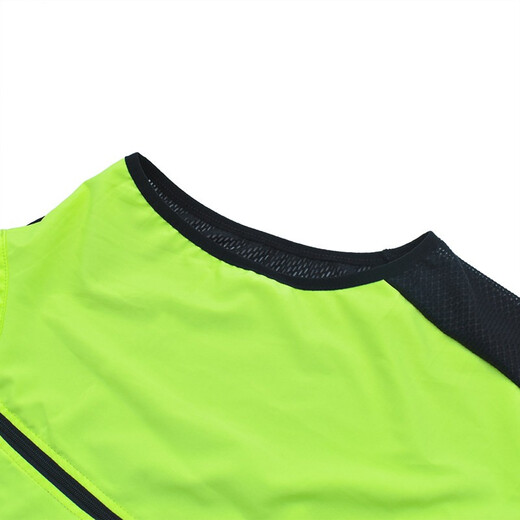 WOSAWE road cycling vest with fully hollow back, breathable mountain bike top, running and mountaineering night riding vest, green (hollow design on the back) XL WOSAWE road cycling vest with fully hollow back, breathable mountain bike top, running and mountaineering night riding vest, green (hollow design on the back) XL