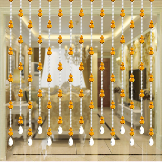 1GSHOP gourd bead curtain crystal curtain door to bedroom bathroom entrance home living room toilet partition door curtain