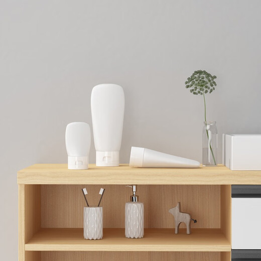 Xingchenhai gran diámetro buen reenvasado botella de manguera de PE tipo exprimible botella de recarga cosmética limpiador facial champú loción pequeña botella vacía tapa abatible manguera 200 ml