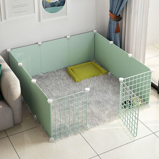 Raft core kitten cage kitten fence dog small dog rabbit indoor home isolation guardrail fence dog fence pet fence anti-jailbreak with top C type 8 pieces 70*35*35 resin paint