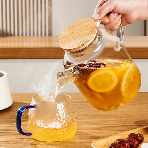 Huangsi wine kettle glass wine warmer household large-capacity brewing beer and rice wine container heating red wine kettle warm wine scalding wine kettle single pot non-electric ceramic stove 1600ml