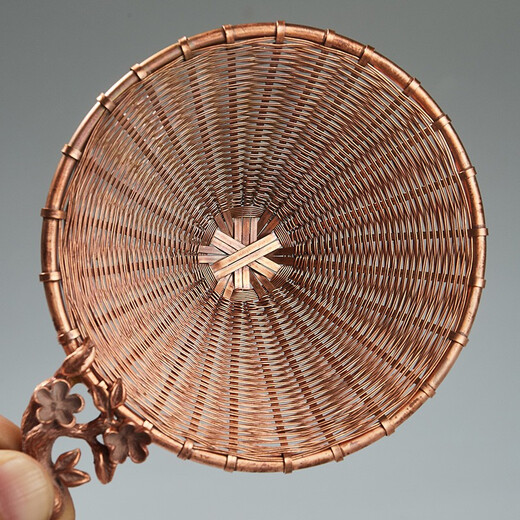 Rongshantang copper tea drain, tea filter, tea filter, tea strainer, hand-woven tea separator, spare parts, copper braided plum blossom tea drain