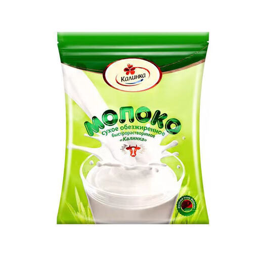Kalinka Belarus Skimmed Milk Powder Kalinka brand sucrose-free nutritious light food drink fitness food 500g whole milk powder