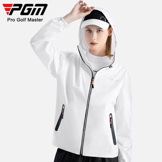 PGM高尔夫套装男女款雨衣防雨全身装备上衣裤子整套服装 YF688-白色 L