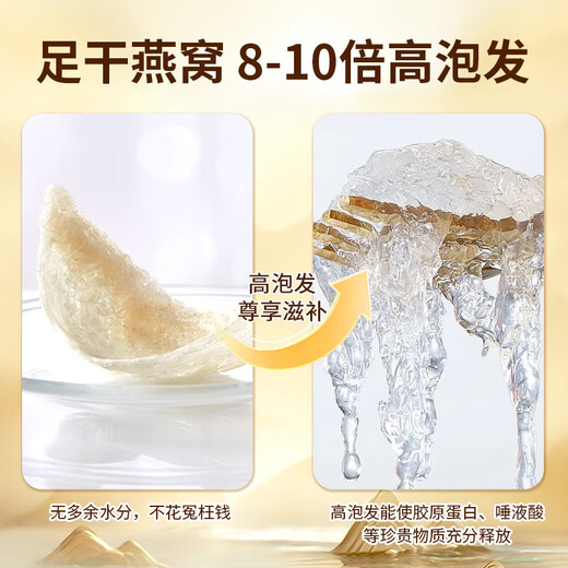 内廷上用北京同仁堂干燕窝100g品质燕盏 【优选密盏】印尼溯源送长辈