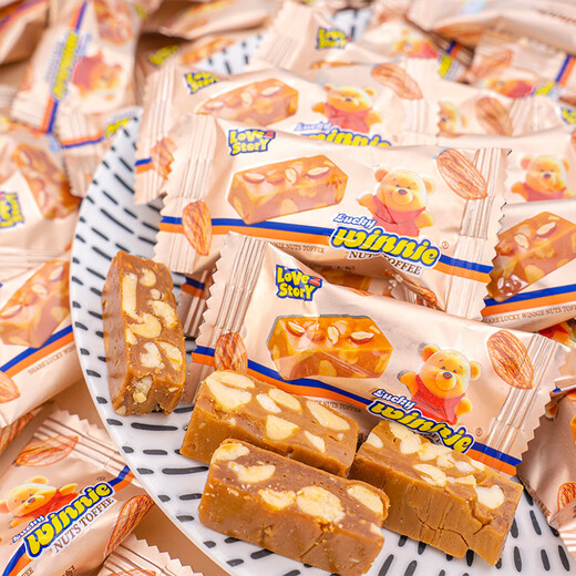 Natsume's friends Lucky Winnie nut toffee crisp wedding candy bulk casual snacks Lucky nut toffee 400g